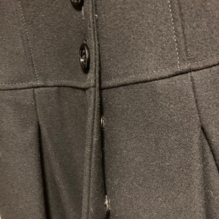 モスキーノ　スタンドカラー×フリル ヴィクトリアロングコート　ワンピース　38