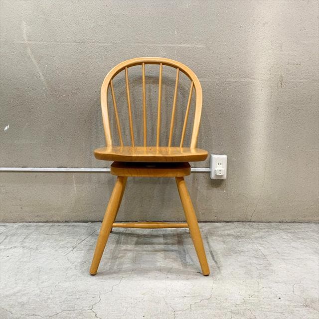 オールドキツツキ（飛騨産業家具）ウィンザー回転チェア④