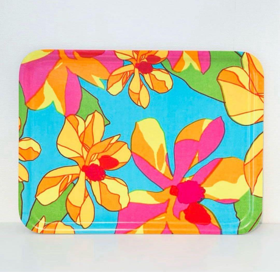 838【日本未入荷】特大サイズ43cm x 33cm／marimekkoトレイ①