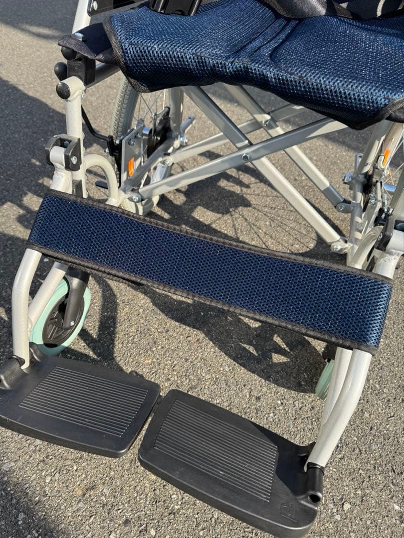 超美品　日本製　洗える介助式車椅子