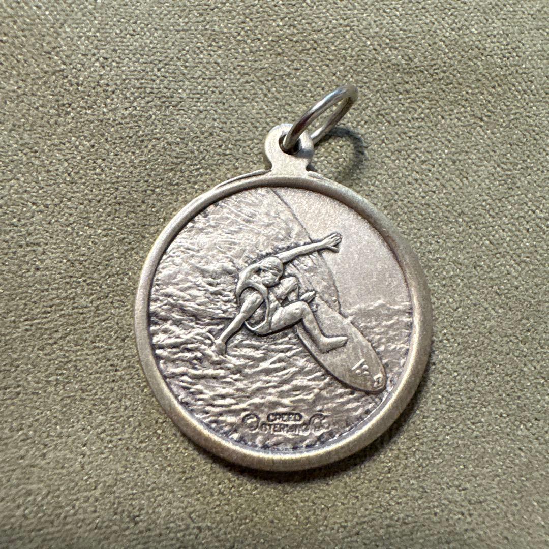 CREED製 シルバー 旅の守り神 聖クリストファー ペンダントスワロフスキー