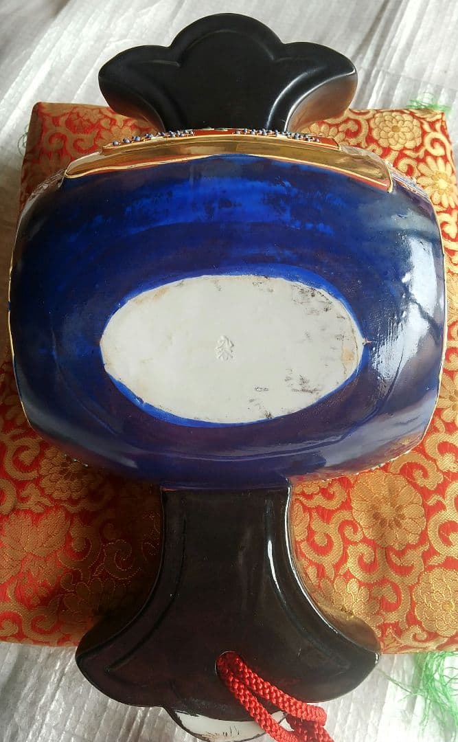 九谷焼 小槌 縁起物 置物 桐箱付き 新品