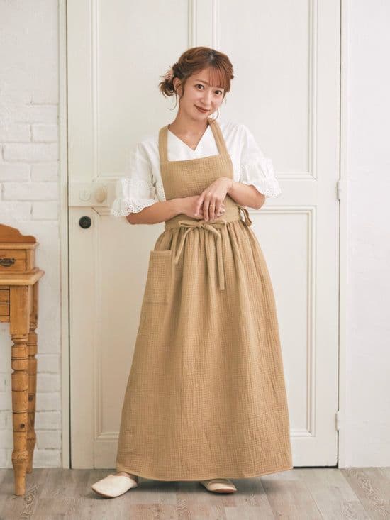 yokobetty7544さん専用　 新品　辻希美　パセリ　エプロン　ブラウン