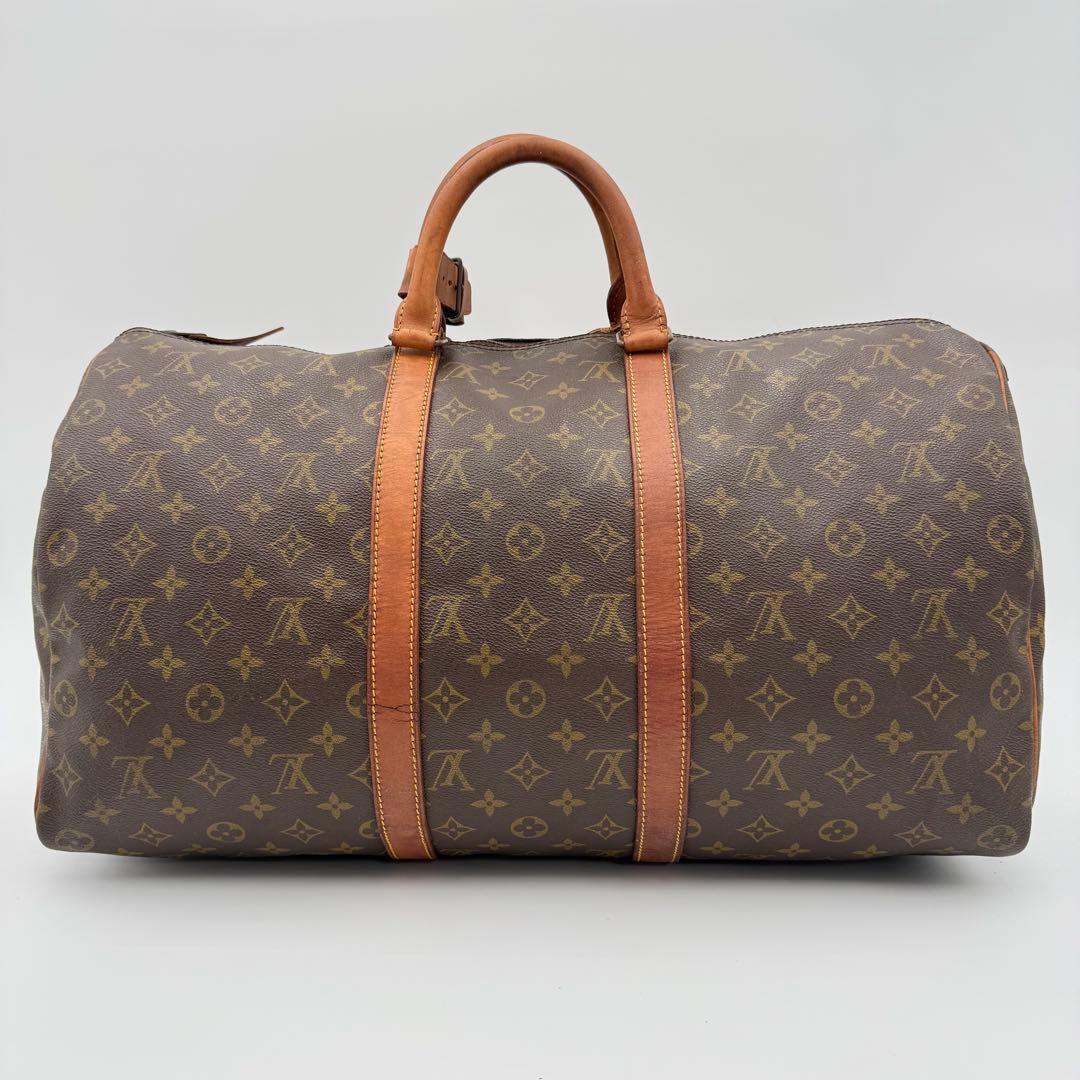 高級　ルイヴィトン　キーポル50 モノグラム ボストンバッグ　大容量　旅行　出張