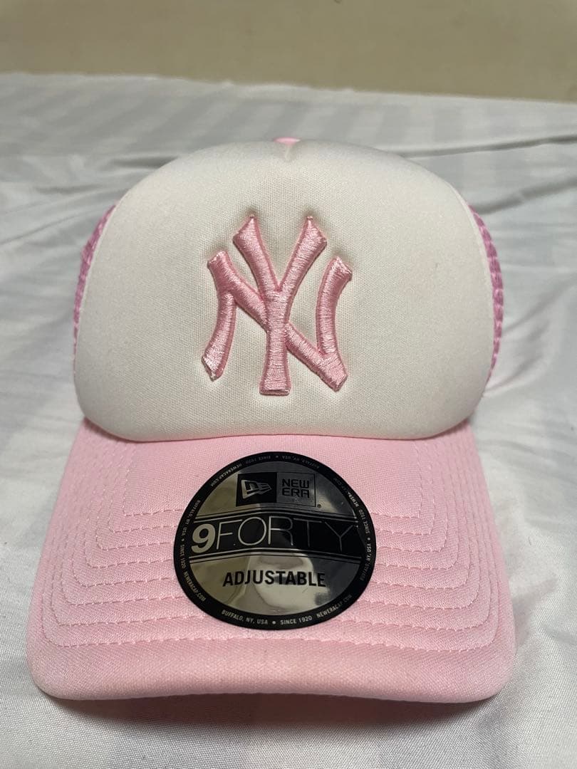 New Era 9FORTY ピンク ホワイト キャップ