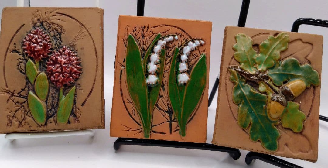 ジイガントフタ ミニ陶板 三点セット　スウェーデン地方シリーズ