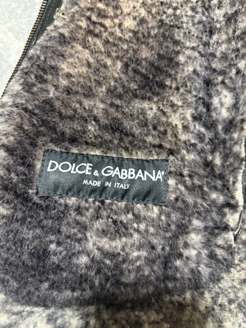 DOLCE&GABBANA ドルチェ ドルガバ ムートンレザー ジャケット 48