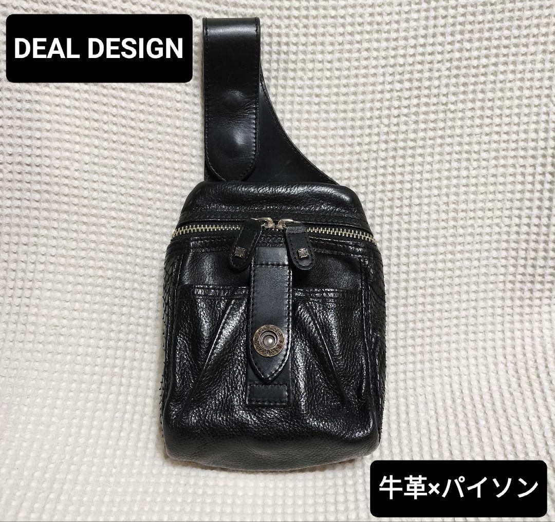 DEAL DESIGN ディールデザイン ウエストバッグ レザー パイソン