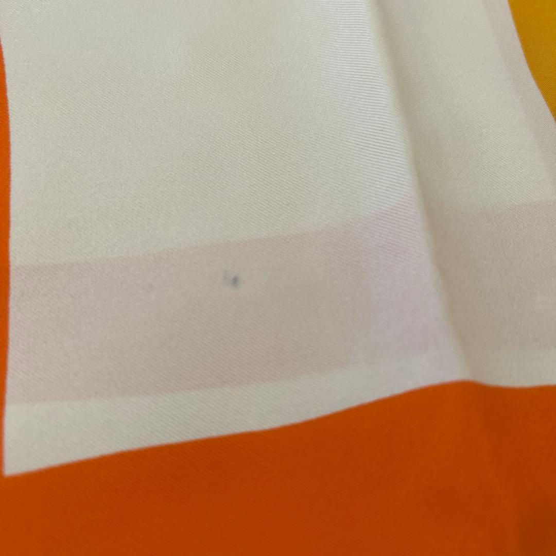 Hervé Chapelier FOULARDHC スカーフ オレンジ