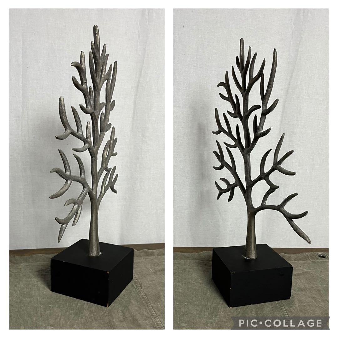 廃盤品◾️ACTUS アクタス 木モチーフ アクセサリースタンド 置物 オブジェ