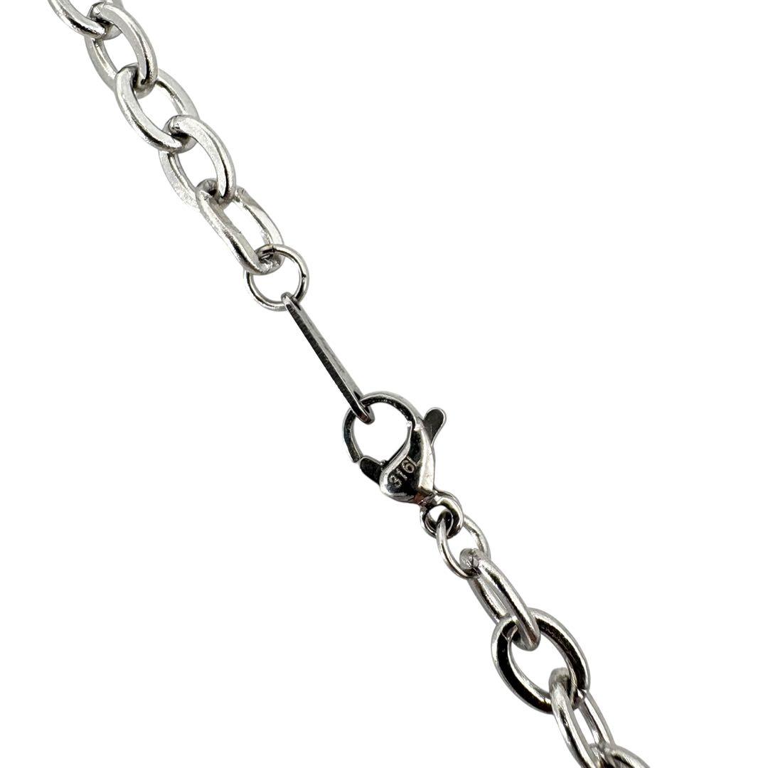 ジャスティンデイビス CROSS CROWN STONE ネックレス