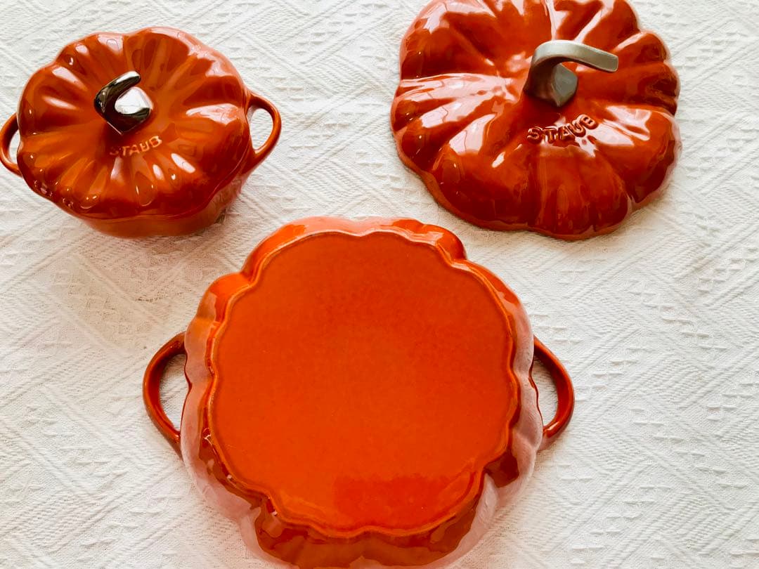 staub ストウブ パンプキンココット シナモン 2点セット