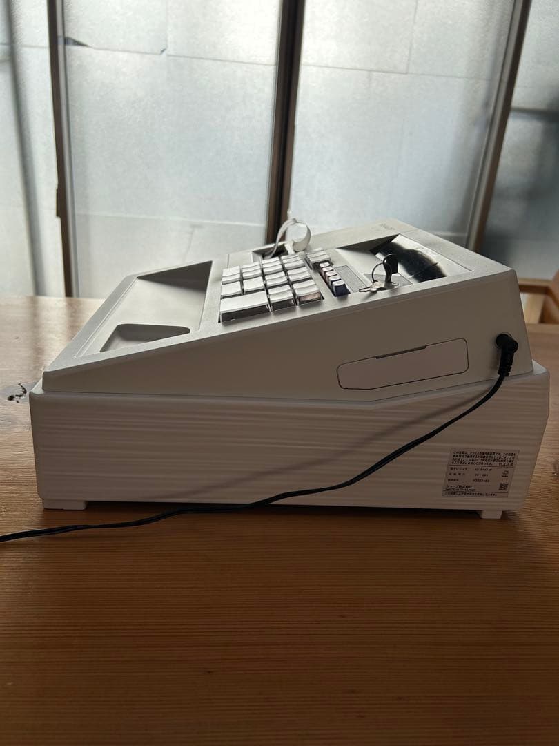 【美品】SHARP XE-A147 レジスター ホワイト　インボイス対応レジ