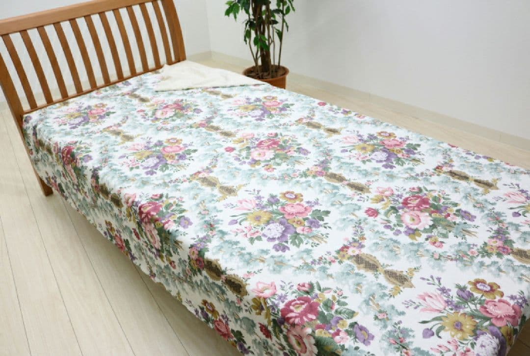 西川　サンダーソン　あったか　タオルカバー　シングルサイズ