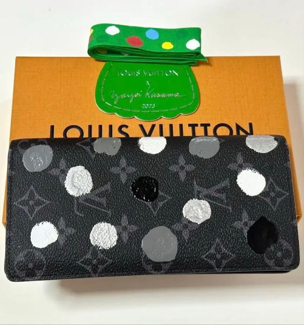 【新品未使用】⭐️値下げ中⭐️ ルイヴィトン 草間彌生 長財布 人気モデル ブラック