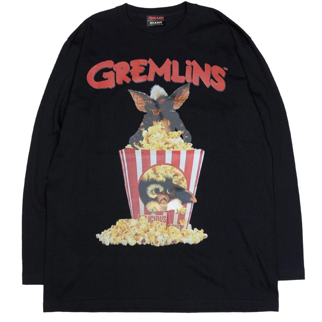 ミルクボーイ　GREMLINS POPCORN L.S. Tシャツ　新品未開封