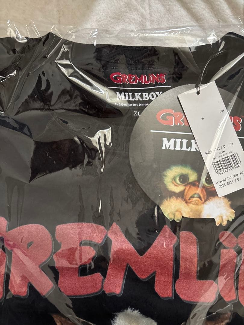 ミルクボーイ　GREMLINS POPCORN L.S. Tシャツ　新品未開封
