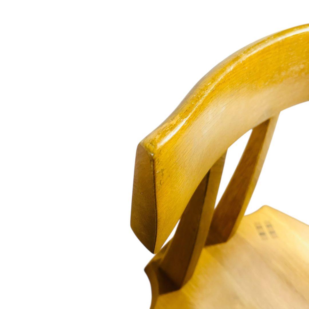 希少 飛騨産業 円空 ダイニングチェア×2 キツツキ テーブル別売り ①