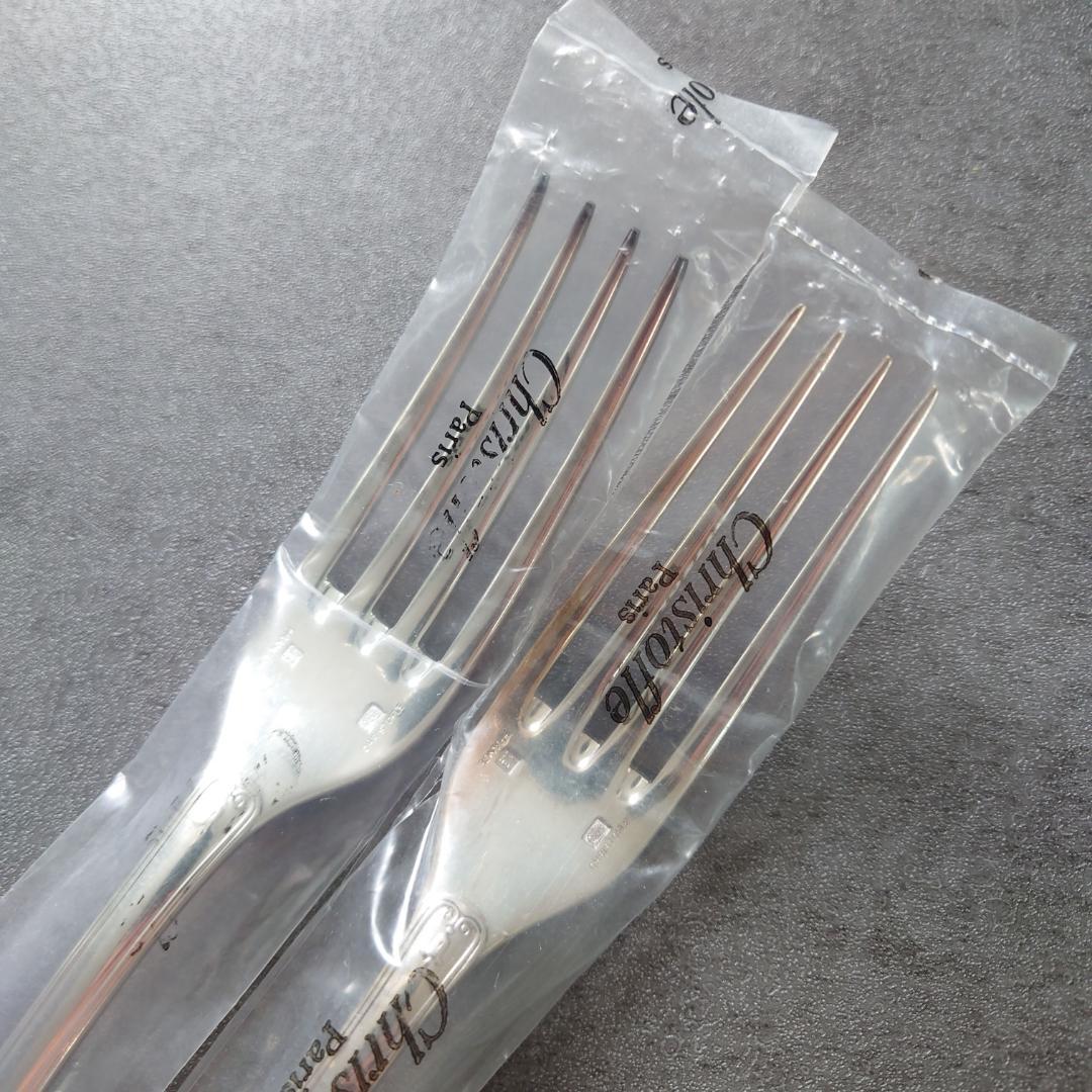 希少 クリストフル マルメゾン テーブルフォーク 未開封 2点