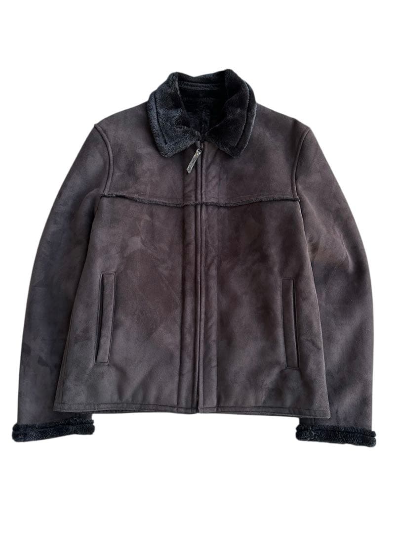 ジャケット・アウター black color mouton short jacket