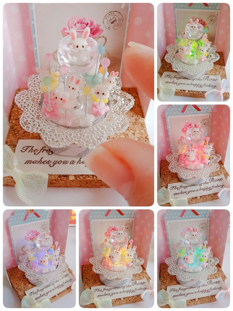 ♥うさぎとくまのシャンパンゴーランド©♥