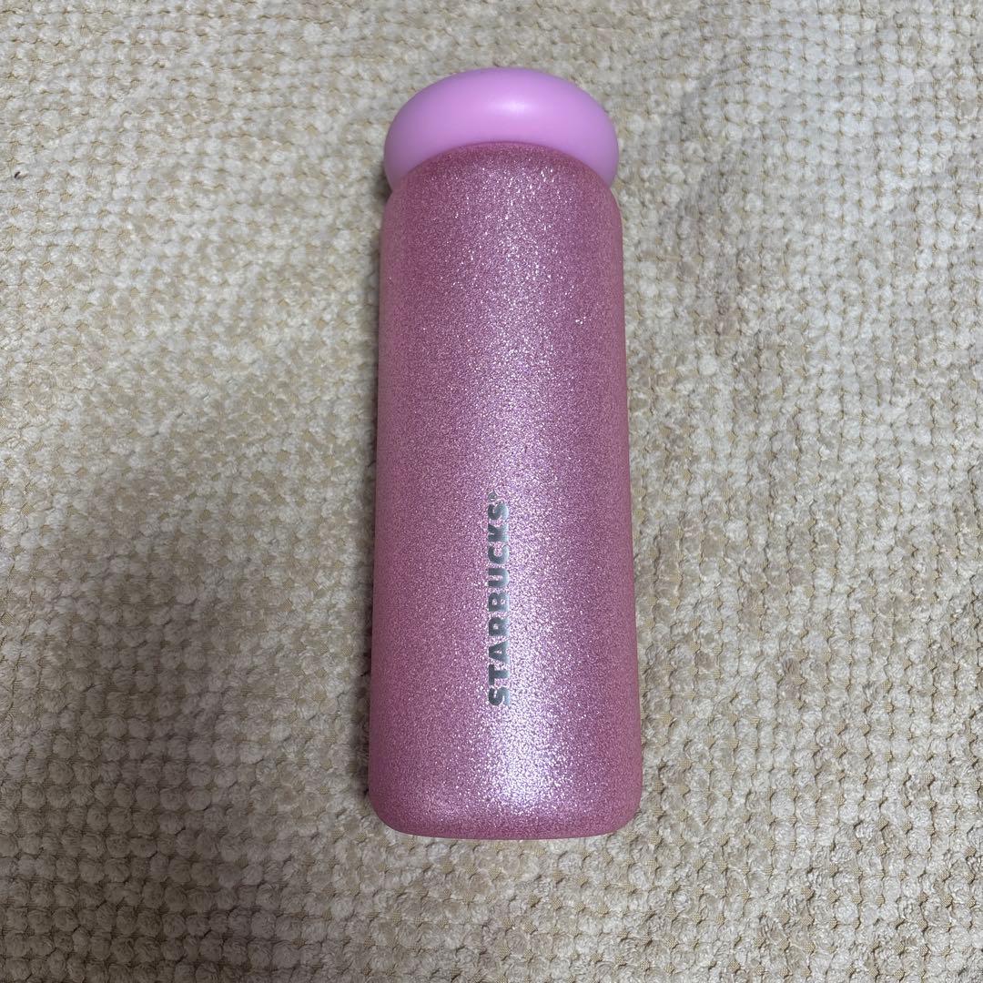 海外限定　フィリピン　ピンク　水筒　ステンレス　グリッター　タンブラー　ラメ