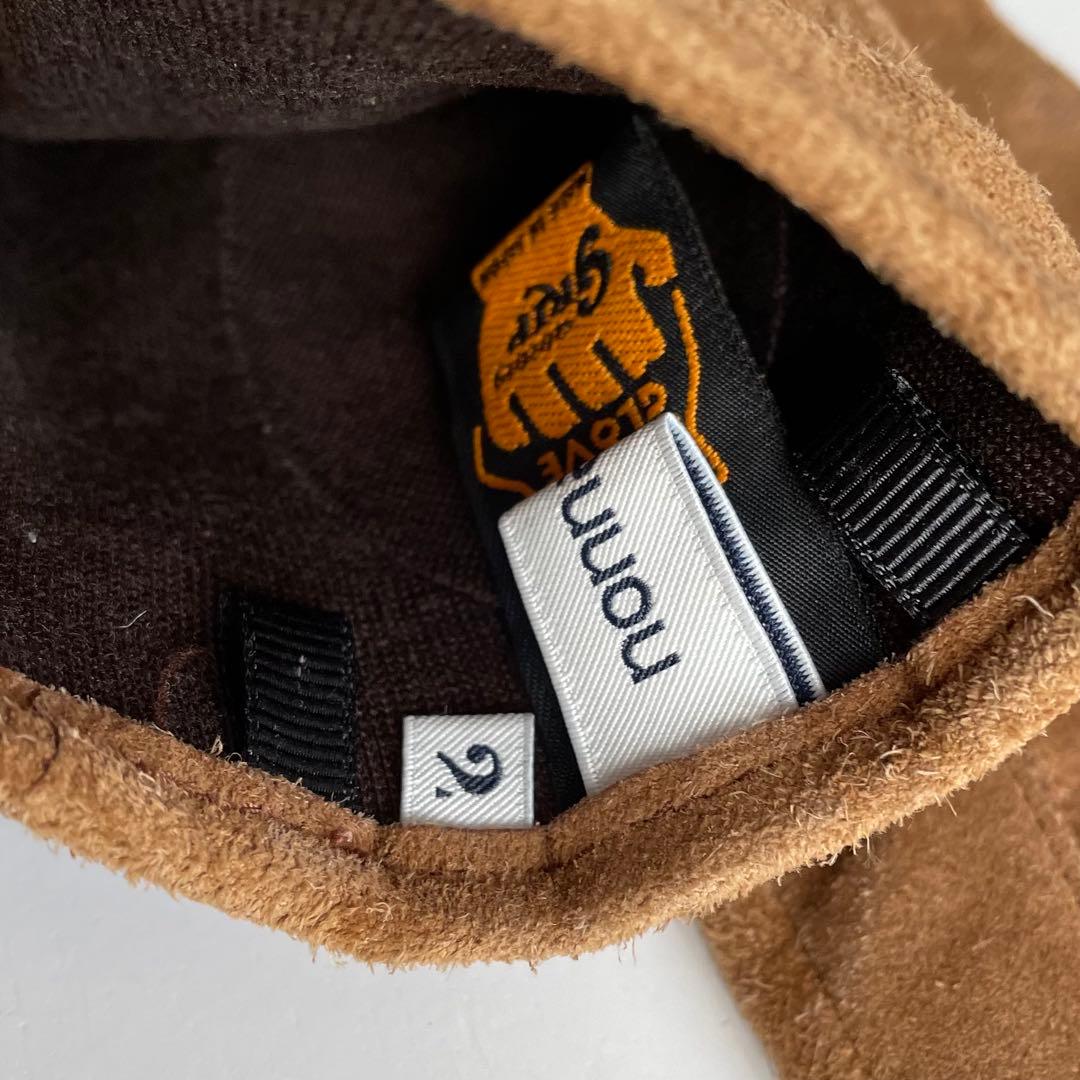 【値下】nonnative ノンネイティブ　グリップスワニー　スエード　手袋