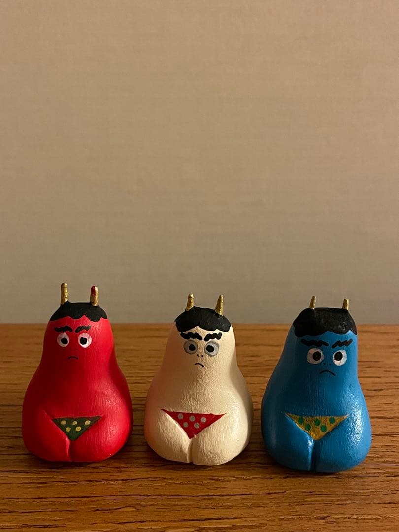 鬼の置物 3個セット　節分