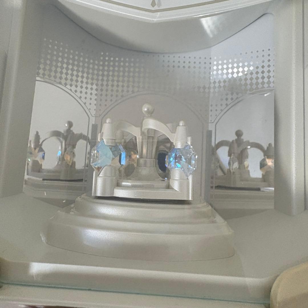 SEIKO 電波からくり時計 RE576A アイボリーマーブル模様 掛時計