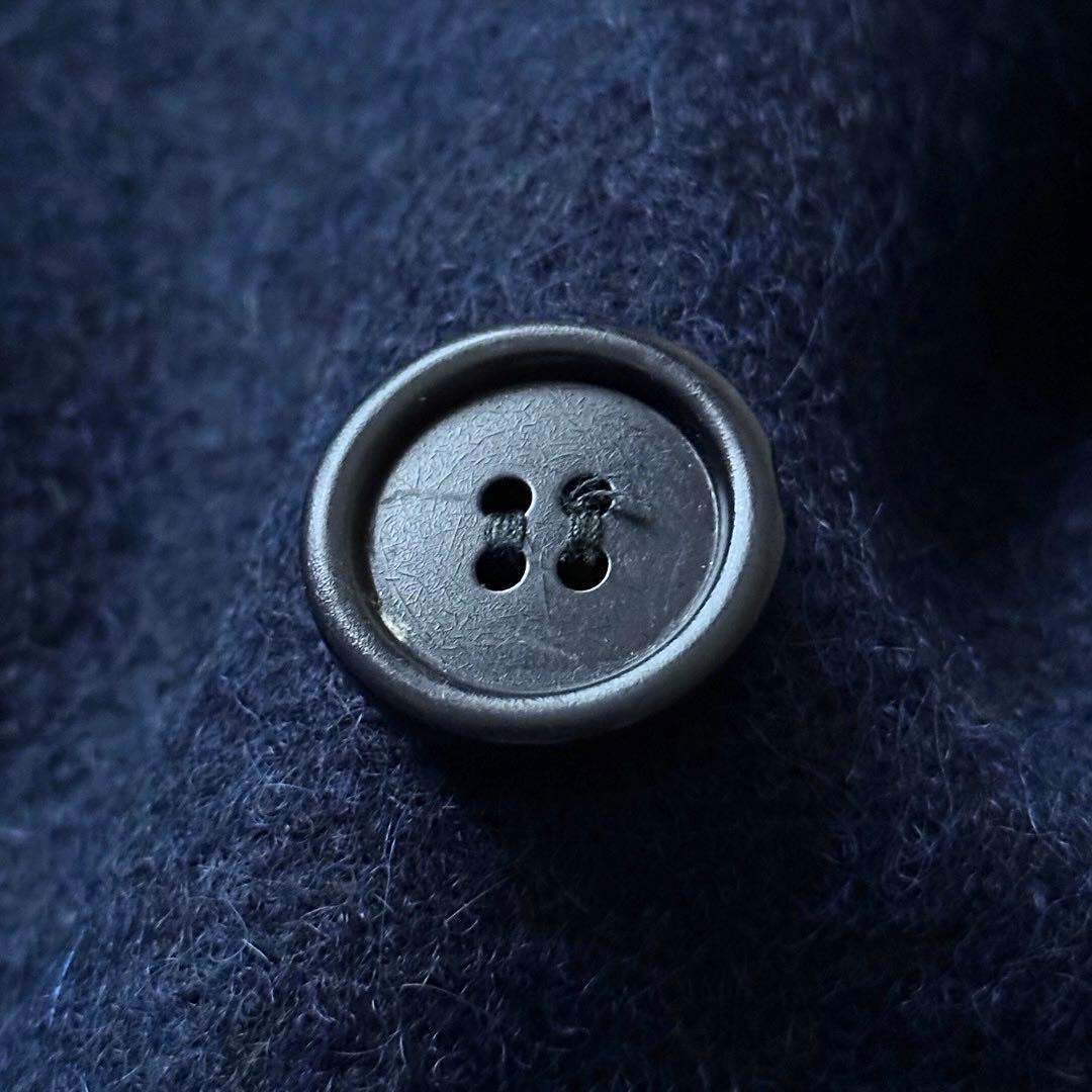 Sealup ウール ステンカラーコート ネイビー イタリア製 サイズL XL