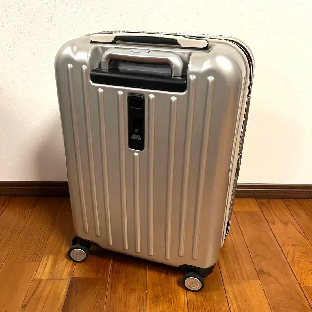 【美品】スーツケース 40L〜45L Sサイズ フロントオープン アルファスカイ