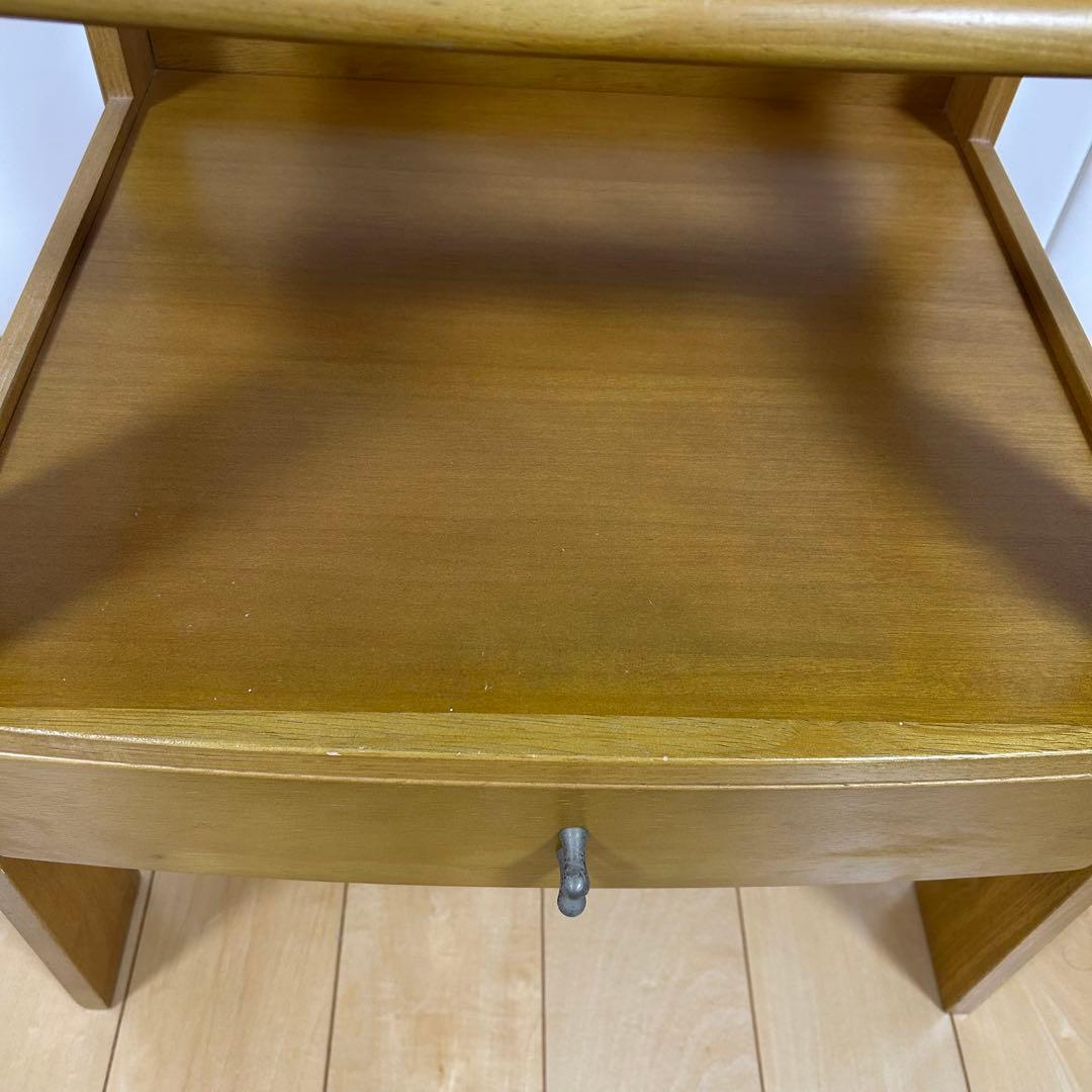 希少　カリモク　ナイトテーブル　サイドテーブル　karimokuオールドカリモク