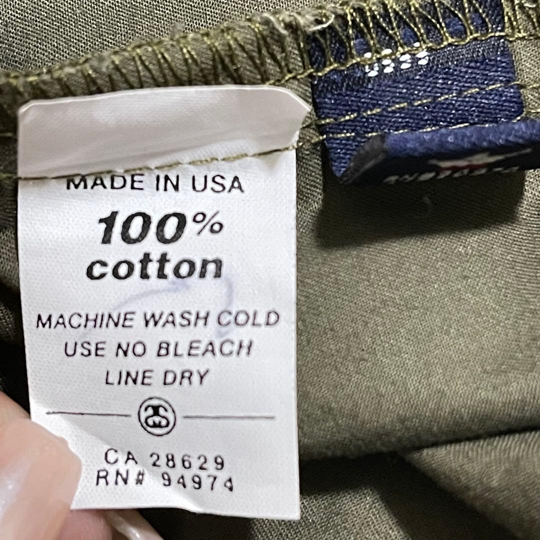 90s 00s OLD STUSSY ヴィンテージ 紺タグUSA製 ワークシャツ