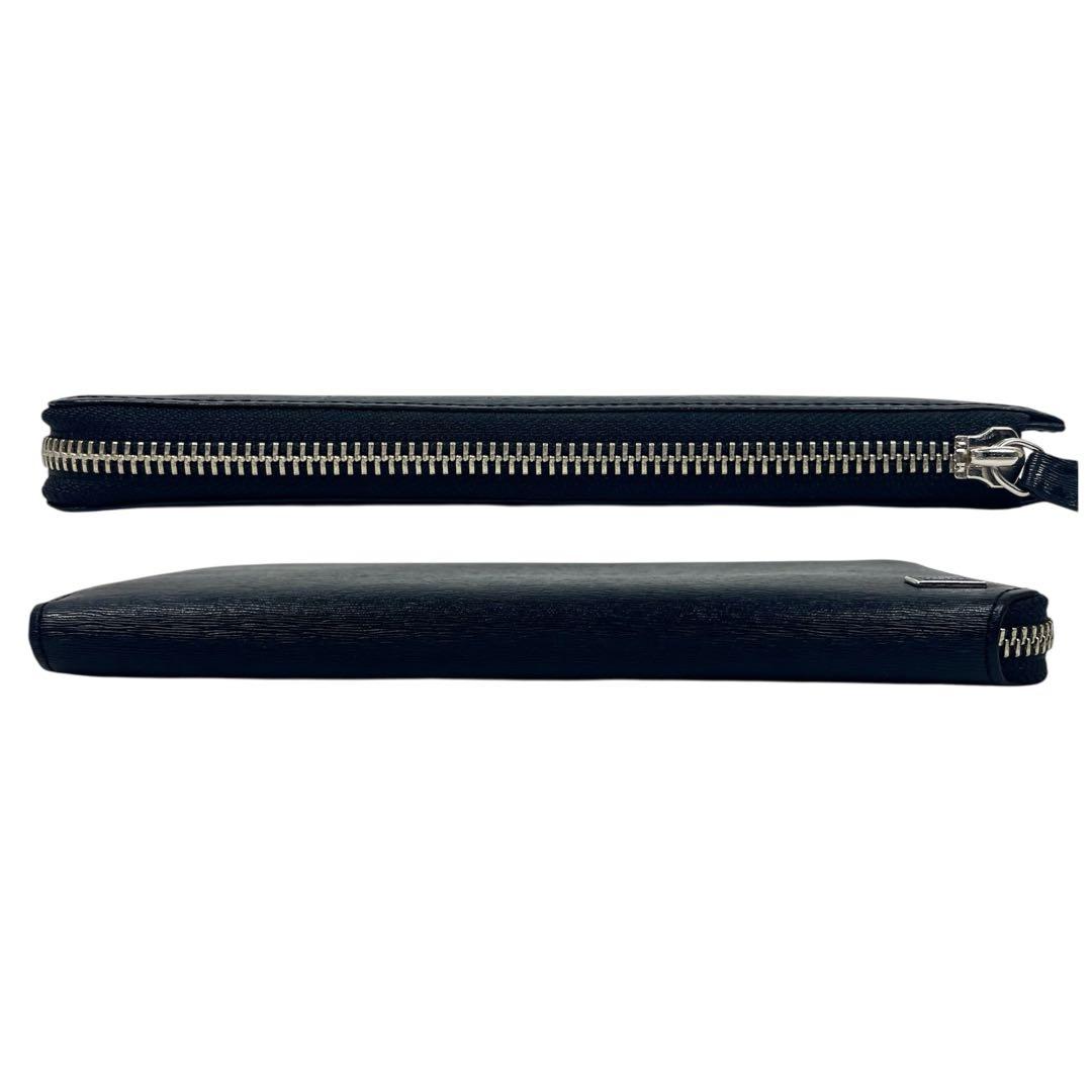 ポーター　長財布　展示品　カレント　Ｌ字ファスナー　ロゴプレート　ブラック