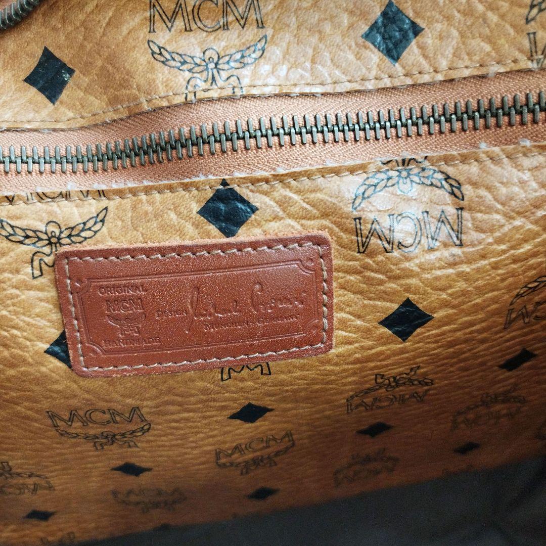 MCM　エムシーエム ロゴトートバッグ ヴィセトス柄 本革 ヴィンテージ