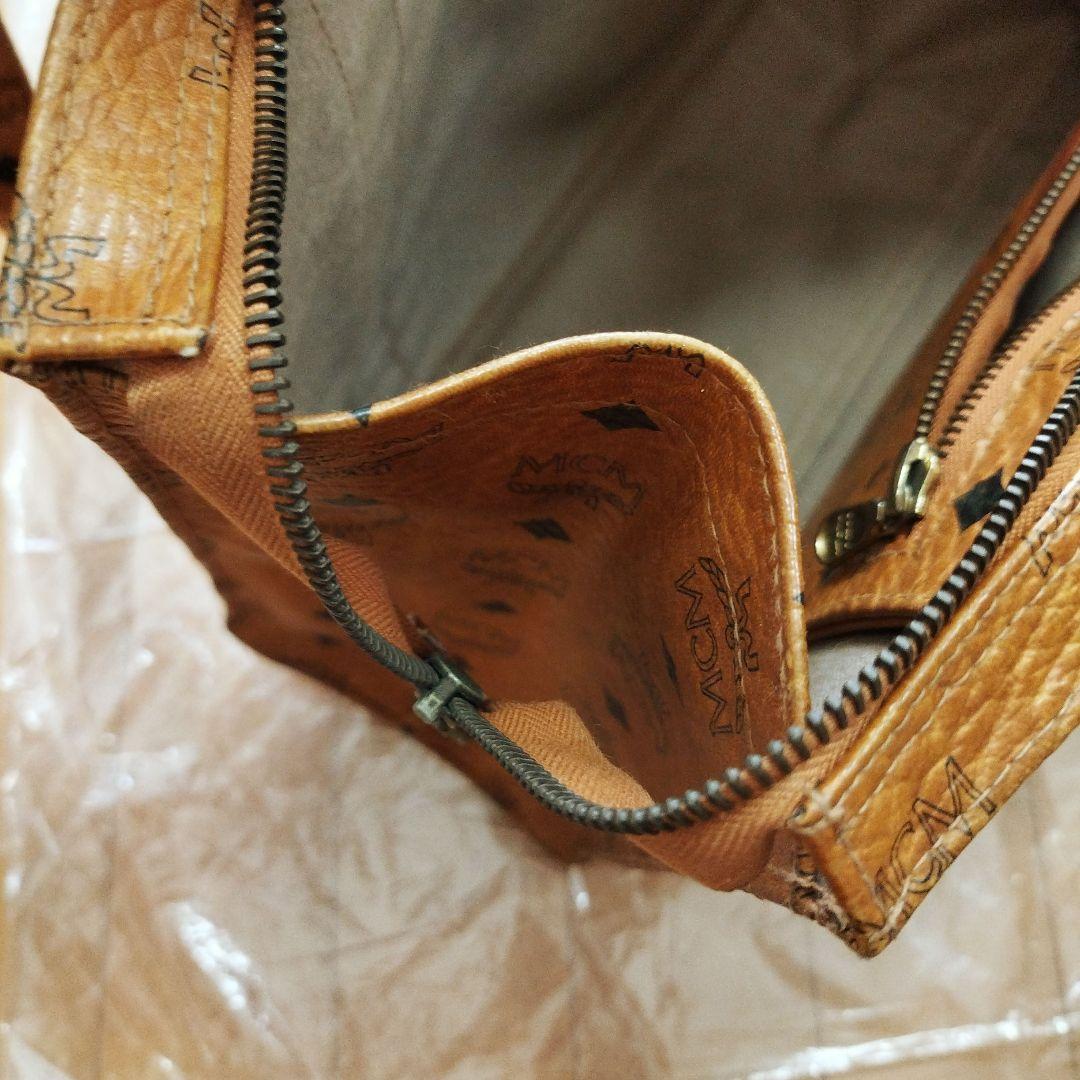 MCM　エムシーエム ロゴトートバッグ ヴィセトス柄 本革 ヴィンテージ