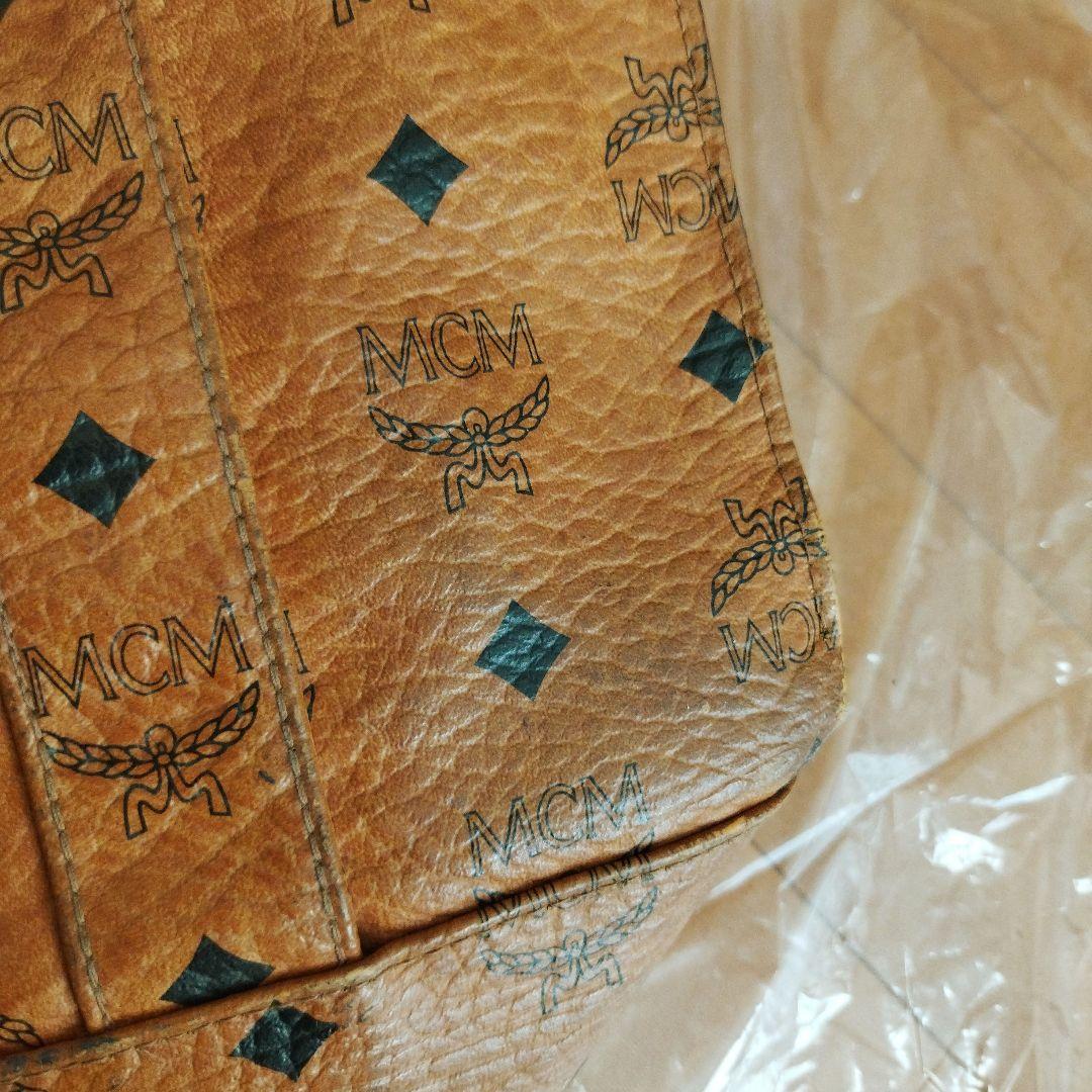 MCM　エムシーエム ロゴトートバッグ ヴィセトス柄 本革 ヴィンテージ