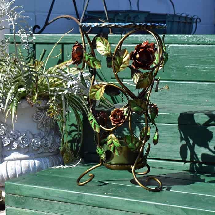 傘立て アイアン アンブレラスタンド イタリア 花 ロートアイアン