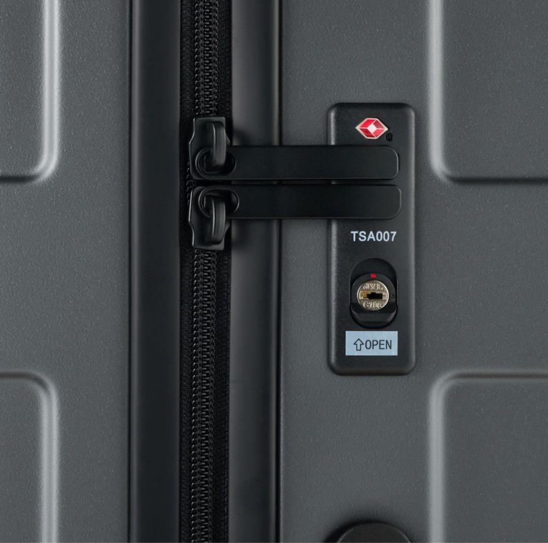 無印良品 ストッパー機能 ハードキャリーケース　グレー 75L