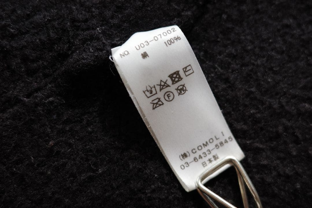 【美品】COMOLI コモリ シルクフリース ネックウォーマー