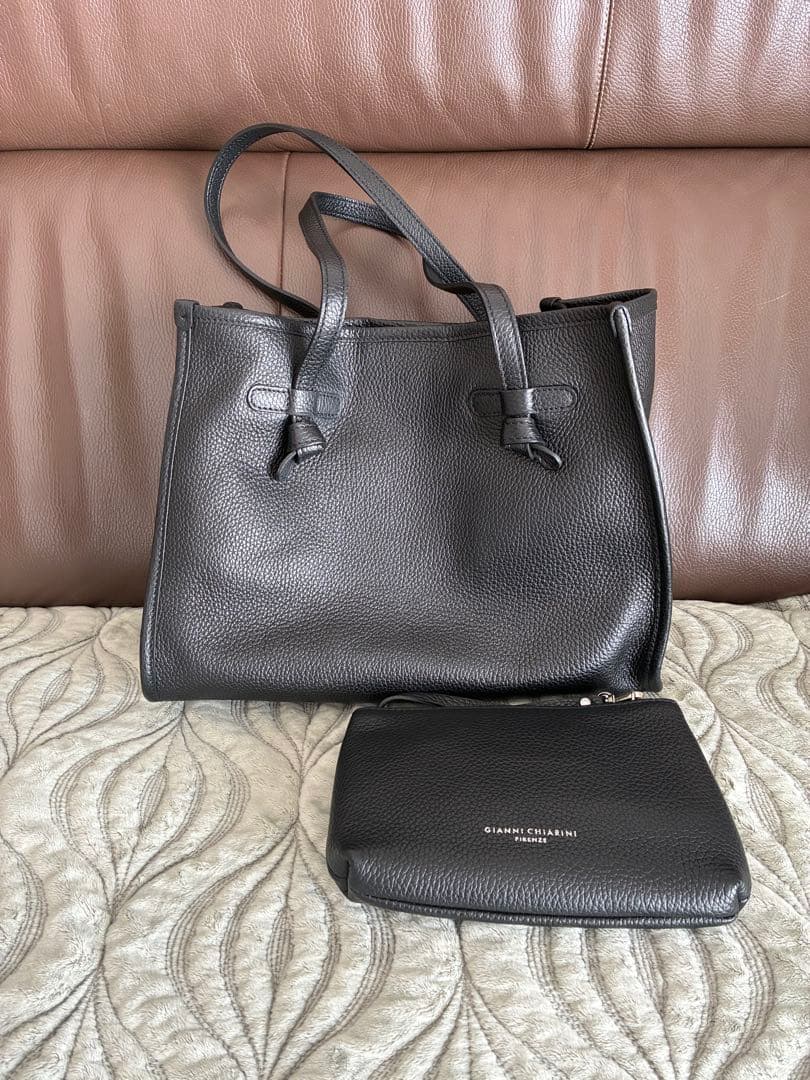 GIANNI CHIARINI マルチェッラ レザー S ブラック