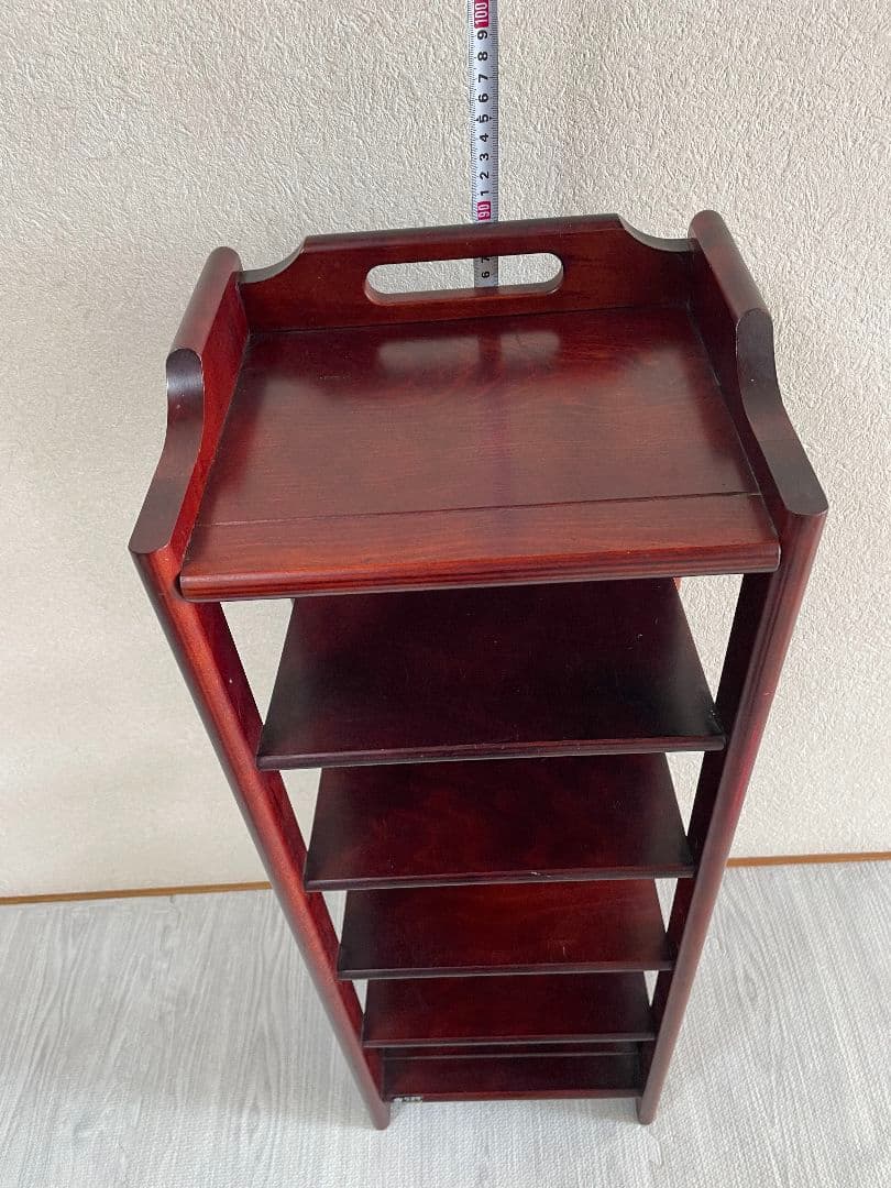 ミーコ　レトロ　karimoku　カリモク家具　スリッパラック　収納