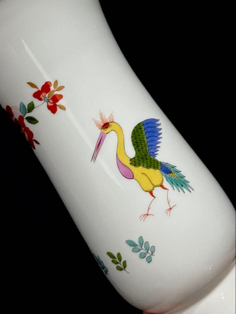 Meissen マイセン/※稀少 1級品 柿右衛門様式 獅子 鳳凰　花瓶