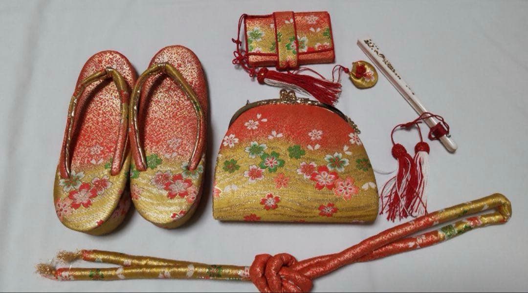 七五三7歳 女の子 お着物セット ホワイト希少