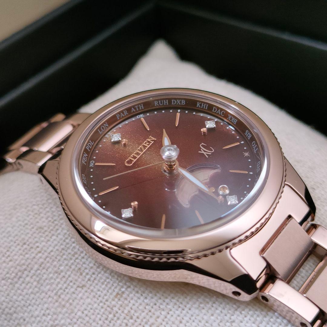 ◆限定◆極美品 CITIZEN XC/ クロスシー 砂時計 電波時計( ルキア