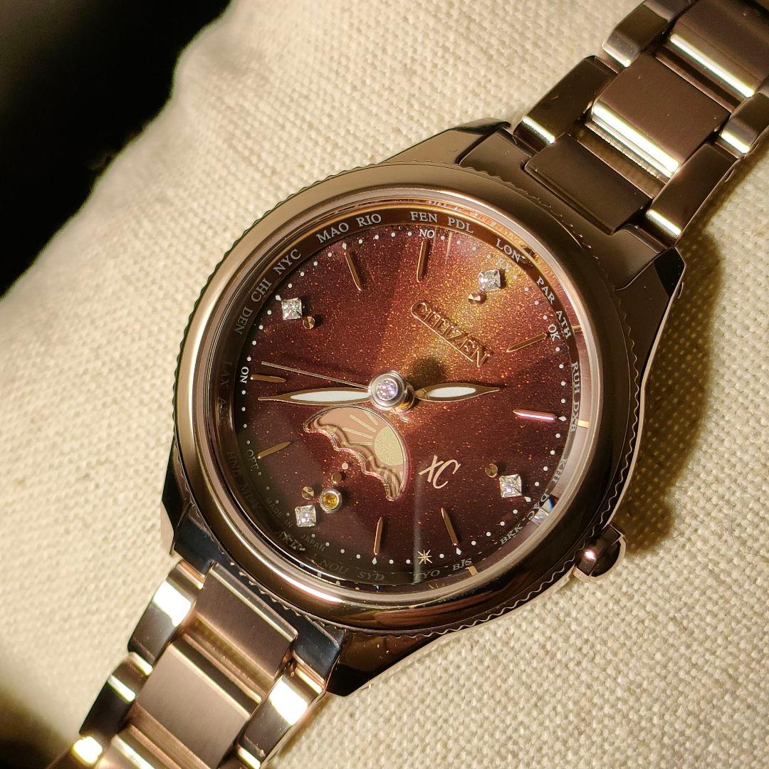 ◆限定◆極美品 CITIZEN XC/ クロスシー 砂時計 電波時計( ルキア