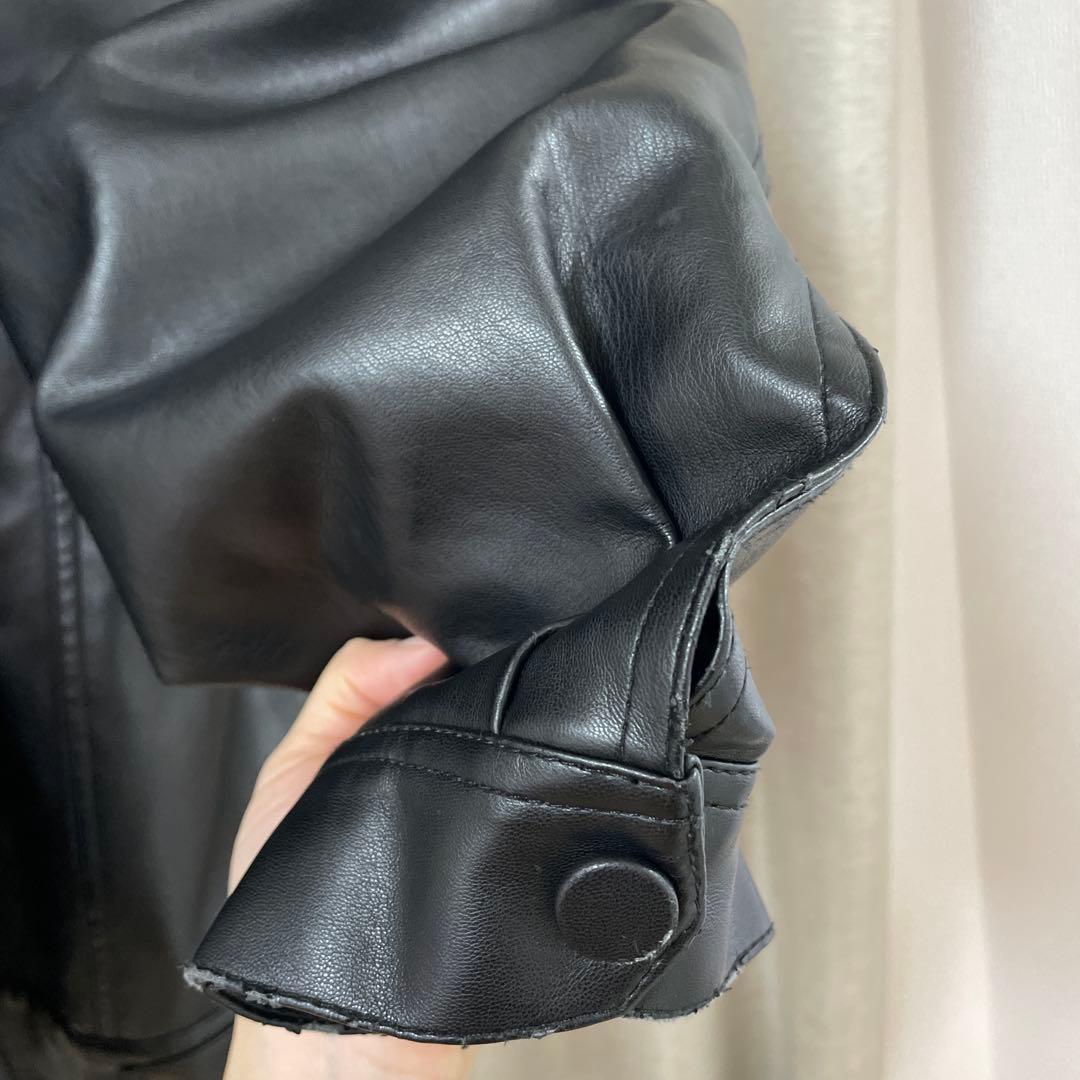 ジャケット・アウター IRENE Fur Hooded Leather Jacket