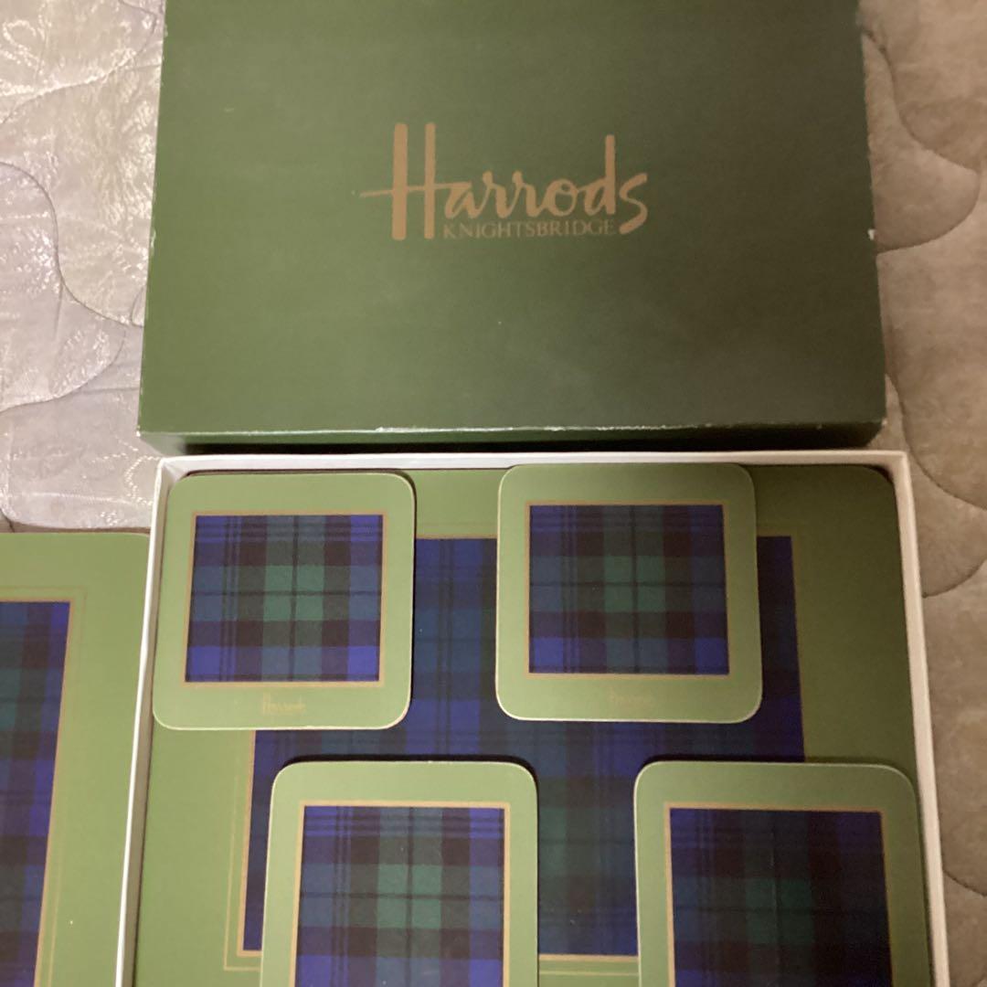 ハロッズナイトブリッジ　《テーブルマット４枚　コースター４枚》ハロッズより直輸入