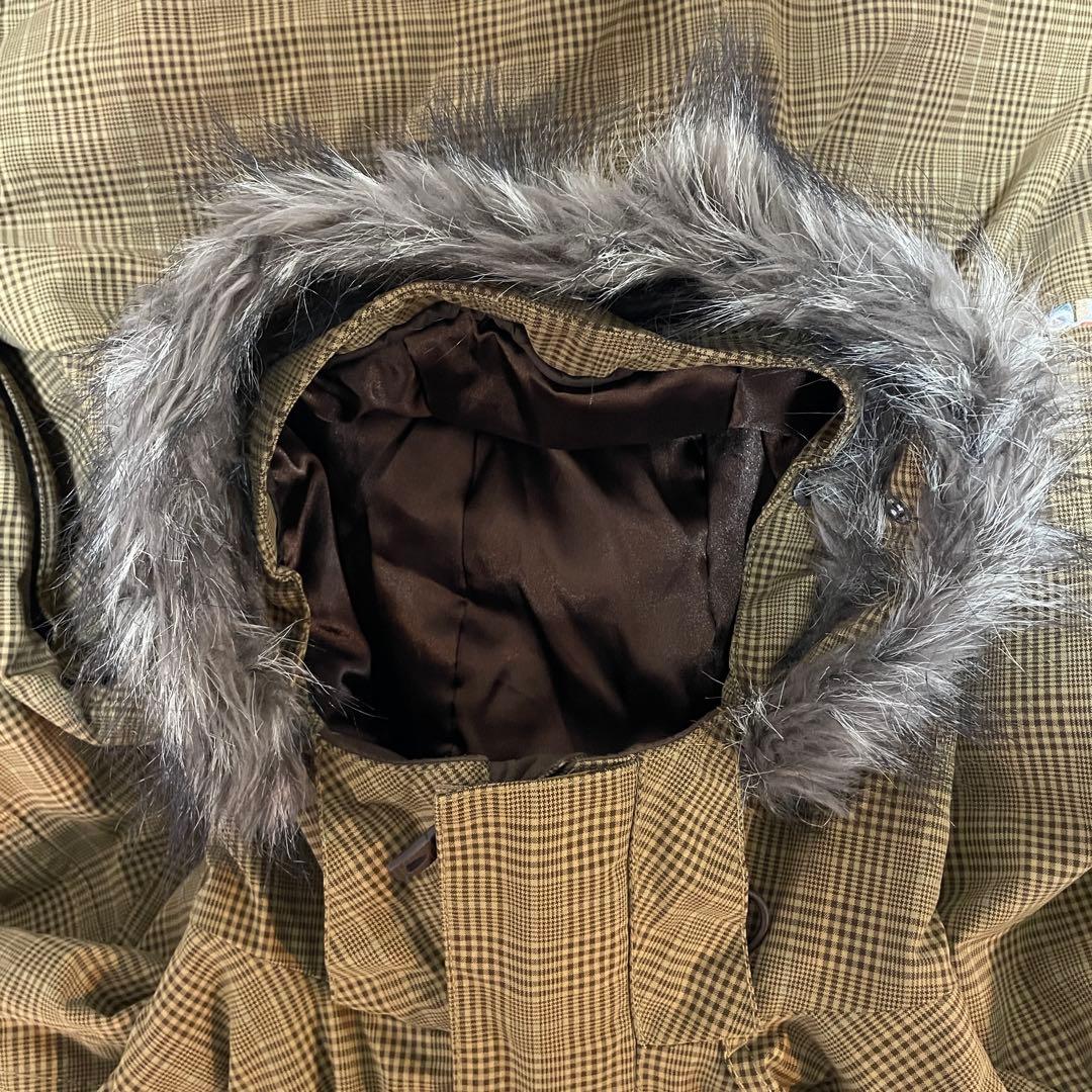 Burtonバートンスキーウェアスノーボードジャケットパーカーフードベージュ茶色