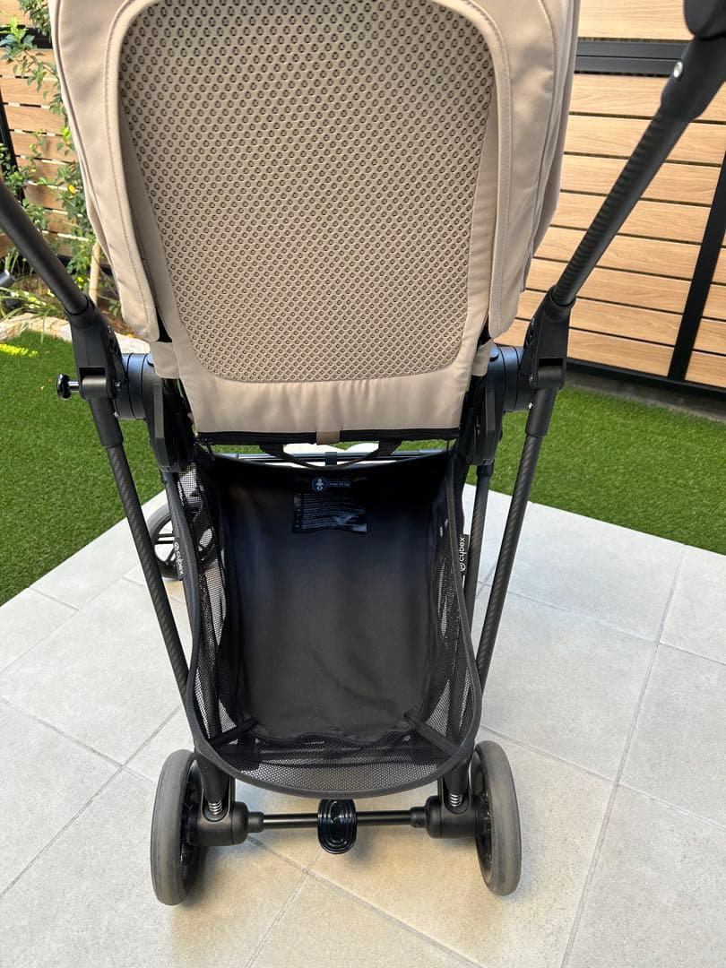 【美品】Cybex サイベックス　メリオカーボン　シーシェルベージュ　ホルダー付